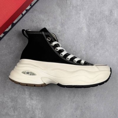 本地210 核心私 加厚鞋底，一秒变大长腿！匡威Converse All Star Surgetrainer 增高训练系列高帮厚底运动帆布休闲鞋“帆布黑白” 男