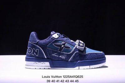 公司级全新lv路易威登louis Vuitton Trainer Sneaker Low休闲运动文化百搭板鞋 尺码:39-45 Xm1225Q625