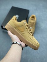 超级福利 核心特价 长期补货 真标耐克nike Air Force 1 Low '07 配色低帮空军一号休闲板鞋 定制头成皮料原楦原纸板 水晶双色大底内置全掌气