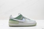 公司级耐克Nike Wmns Air Force 1 Shadow全新少女系解构主义设计 马卡龙空军一号轻量增高低帮百搭板鞋 为经典设计注入玩味元素 分层结构