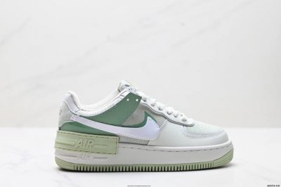 公司级耐克Nike Wmns Air Force 1 Shadow全新少女系解构主义设计 马卡龙空军一号轻量增高低帮百搭板鞋 为经典设计注入玩味元素 分层结构
