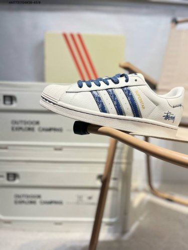 斯图西 X Adidas Originals Superstar Al经典配色 经典贝壳头官网同步 实拍首发渠道正品订单 诠释市场最高工艺水平区别市面普通真标版
