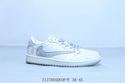乔丹Air Jordan 1 Low Aj1 乔1低帮复古文化休闲运动篮球鞋倒勾 212780Adeop半 36-45