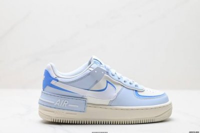 260 公司级耐克Nike Wmns Air Force 1 Shadow全新少女系解构主义设计 马卡龙空军一号轻量增高低帮百搭板鞋 为经典设计注入玩味元素 分