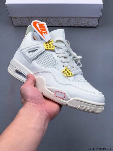 纯原版本！Air Jordan 4 Retro Og Cement Aj4 乔4 复古休闲运动篮球鞋 正确鞋舌立体高频 原厂数据 最新原厂底模 原厂纸板 042