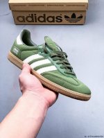 阿迪达斯Adidas Originals Samba德训鞋 防滑耐磨 低帮板鞋 男女同款 简约大方的设计造型，使Notitle X Adidas Origina