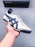 Asics 亚瑟士 Onitsuka Tiger 鬼冢虎 阿斯克斯 皮面原装四联吊牌 中底纸板钢印 日系轻便运动休闲鞋 0418599A18