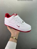 160 nk Air Force 1 Low ‘07 空军一号低帮经典板鞋 白红 Hm9483-100 大厂出品 同步官方全新版本 不规则波浪大底咬花 全鞋电脑