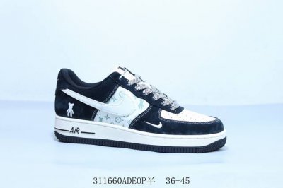 210 耐克 Nike Air Force 1 Af1耐克 低帮 空军一号休闲板鞋 Lv 货号 Sj9188-003 311660Adeop半 36-45