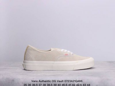 Vans Authentic Og Vault 安娜海姆 复古高端全麂皮低帮休闲硫化滑板鞋 尺码：35 36 36.5 37 38 38.5 39 40 40.