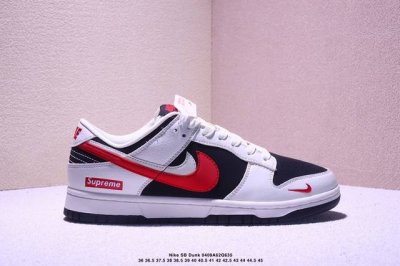 海外爆款限量发售！公司级 Nike Sb Dunk Low“Sup系列 红白双勾” 周年高端定制 低帮休闲板鞋 定制鞋盒 大厂纯原品质出货 超高清洁度 皮料切割