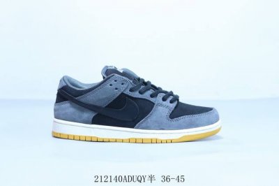 耐克 Nike Sb Dunk Low Pro 复古低帮 休闲运动滑板板鞋 黑灰 212150Aduqy半 36-45