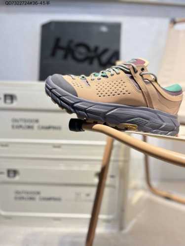 Hoka One One Tor Ultra Low 圆头减震耐磨低帮徒步鞋 #鞋款特别研发使用性能独特的几何形跑鞋中底，此种鞋底更厚、更高、回弹性也更好，除了