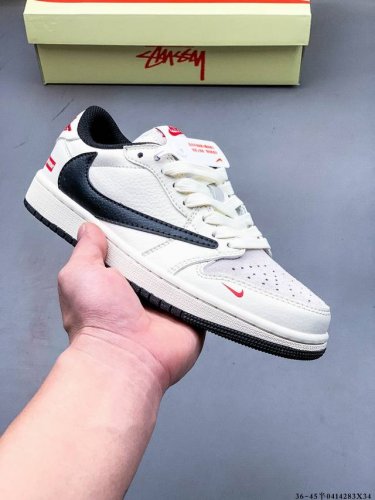 公司级头层！耐克Nike Air Jordan 1 Low Aj1乔1 低帮潮流缓运动休闲板鞋。Aj1 低帮拼接 完美版型真头层牛皮# 内置缓震气垫 原鞋开模