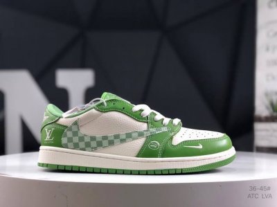 公司级带半码 耐克 Travis Scott X Fragment Design X Jordan Air Jordan 1 Low Og Sp 多方联名合作融