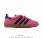 阿迪德训鞋：麂皮粉黑 Adidas 阿迪达斯 Gazelle Samba 桑巴板鞋 顶级细节、超高清洁度！ 货号ie7002 尺码36-45带半码，编码1821