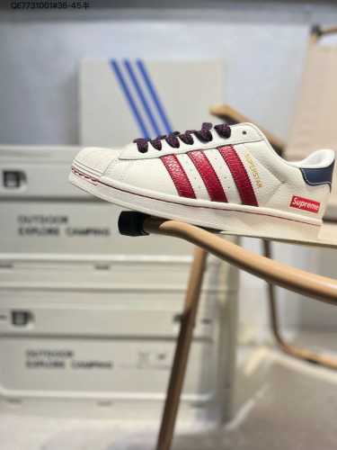 220 Supreme X Adidas Originals Superstar Al经典配色 经典贝壳头官网同步 实拍首发渠道正品订单 诠释市场最高工艺水平区