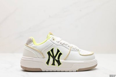 真标korea韩国ss19限定发售ny美国榄球洋基队限定 X Mlb Big Ball Chunky A Running厚底老爹厚底休闲运动慢跑鞋 货号:3As