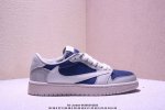 耐克 Air Jordan 1 *纪梵希联名,设计师Diy高端定制 高级米灰蓝时尚配色 采用柔软皮革面料带来超高舒适度体验的同时兼备百搭效果 定制鞋盒 大厂纯原