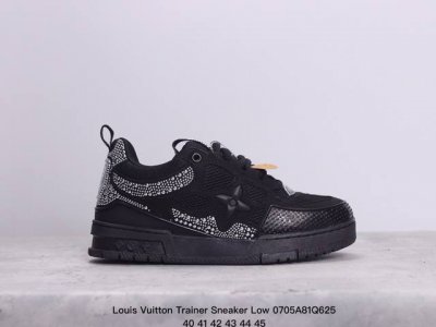 公司级全新lv路易威登louis Vuitton Trainer Sneaker Low休闲运动文化百搭板鞋 尺码:36-45 Xm0705Q625