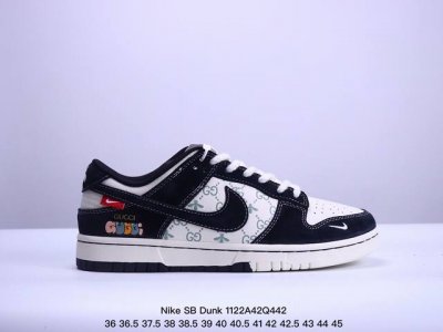 海外爆款限量发售！公司级 Nike Sb Dunk Low“古驰联名 小蜜蜂系列黑勾” 周年高端定制 低帮休闲板鞋 定制鞋盒 大厂纯原品质出货 超高清洁度 皮料