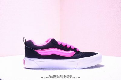 130 vans Knu Skool 舒适百搭 防滑减震 低帮 板鞋 男女同款 黑红印刷 尺码：35 36 36.5 37 38 38.5 39 40 40.5