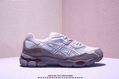 公司级Asics 亚瑟士Gel-Nyc 2055透气网眼鞋面配合部分合成革材质 采用全新Ahar+橡胶材质 更加耐磨 货号: 3A383-107 尺码:36 3