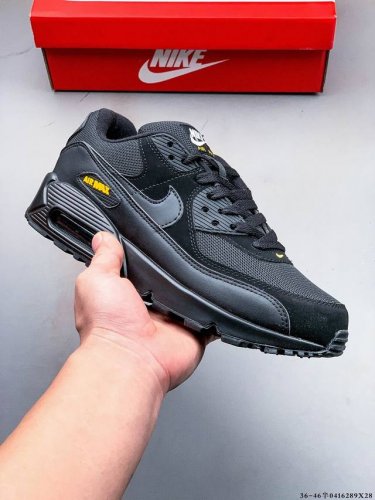 公司级！耐克 Wmns Nike Air Max 90 Oreo 半掌气垫全皮复古运动休闲慢跑鞋 0416289X28