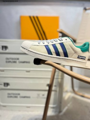 supreme X 阿迪达斯Adidas三叶草 Originals Superstar 贝壳头系列低帮经典百搭休闲运动板鞋Hs3071 Am7662618#36