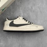 本地 核心私 Travis Scott X Fragment Design X Air Jordan 1 Low Og Sp Aj1 乔1 闪电联名-极简灰 低