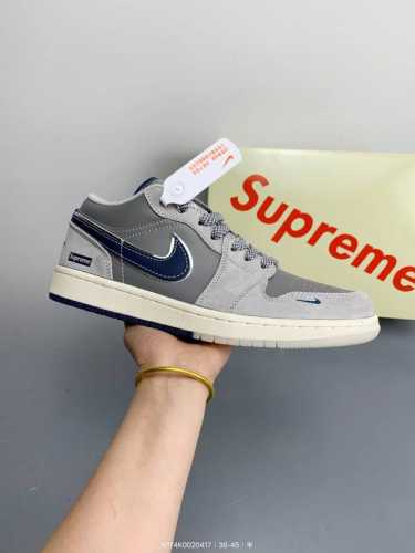 Nike Jordan Air Jordan 1 高端定制 低帮 复古 减震 防滑 耐磨 篮球鞋 定制鞋盒 大厂纯原品质出货 超高清洁度 皮料切割干净无任何毛边