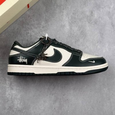 本地 核心私 公司级 Nike Sb Dunk Low“斯图西联名 藏青满天星” 周年高端定制 低帮休闲板鞋 定制鞋盒 大厂纯原品质出货 超高清洁度 皮料切割干