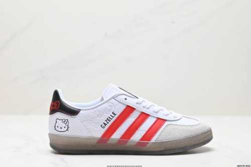 公司级adidas Originals Gazelle Indoor 三叶草休闲防滑耐磨低帮板鞋 鞋头出色设计 塑就出众贴合感 稳固的后跟贴合足部曲线设计 软弹