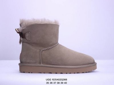 SP原厂版 UGG 6501 单丝带蝴蝶结秋冬羊皮毛一体雪地靴 全鞋采用ZP同厂 隆丰A级澳洲进口羊皮毛一体 品牌代工厂生产线 完全遵循ZP工艺流程 代工厂原厂