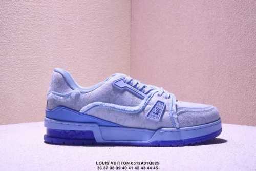 真标全新Lv路易威登Louis Vuitton Trainer Sneaker Low休闲运动文化百搭板鞋 尺码:36-45 Xm0512Q625