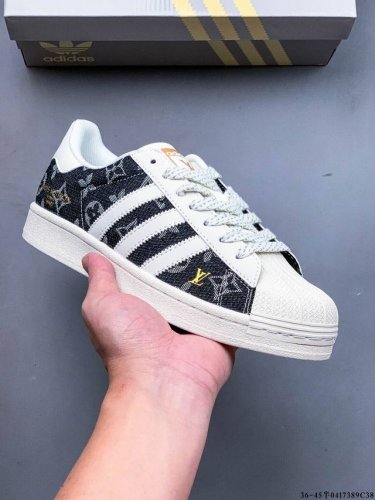 公司级头层！阿迪达斯Adidas Superstar 贝壳头经典百搭休闲板鞋 渠道正品订单 诠释市场最高工艺水平 贝壳头经典小白板鞋 专柜上架同步配色 全鞋进口