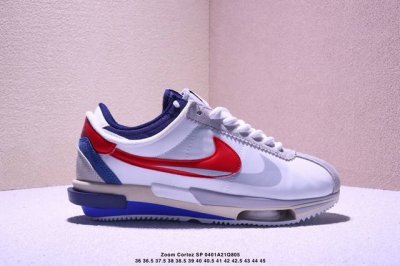 公司级经典阿甘跑鞋诞生 50 周年纪念款，日式解构美学联名Sacai X Air Zoom Cortez S P10”Grey White“B.4.0系列改良阿