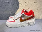 180 #新品上市实拍 最强马卡龙 Nike Air Force 1 Shadow 轻量增高低帮板鞋“米蓝”双勾解构 空军一号低帮运动休闲板鞋 官方同步 原装级