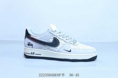 耐克 Nike Air Force 1 Af1耐克 低帮 空军一号休闲板鞋 联名 222350Adeop半 36-45 - 点击图像关闭