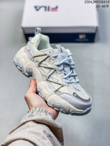 Fila斐乐 2025春新款男女猫爪6代复古运动鞋F12M W51 3 5 7 尺码：见图 编码：04Jwd328A19