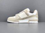 渠道优势 ！ 专柜版 驴牌 Lv Trainer 情侣限定系列 休闲 低帮 时尚板鞋 尺码 35 36 37 38 39 40 41 42 43 44 45 4
