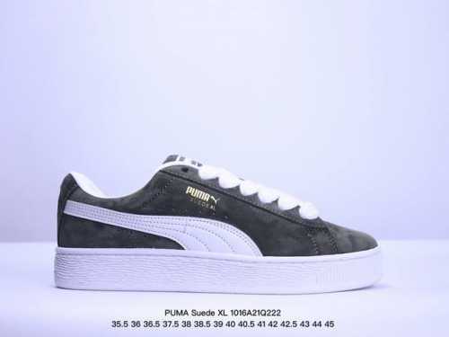 Puma Suede Xl百搭休闲轻松舒适防滑减震耐磨低帮 板鞋 男女同款绿白色 Xm1016Q222
