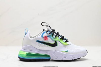 公司级耐克nike Air Max 270 React Ww大气垫 减震 耐磨 休闲跑步鞋 货号:Ck6457-100 尺码:36 36.5 37.5 38 3