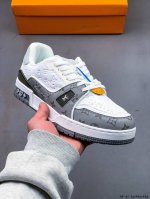 全新Lv路易威登Louis Vuitton Trainer Sneaker Low 休闲运动文化百搭板鞋 0219861S28