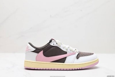 公司级aj1倒勾travis Scott X Air Jordan 1 ” Reverse Mocha “ Aj1乔1 Ts 闪电 联名倒钩 低帮文化篮球鞋 完