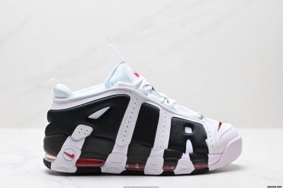 390 公司级Nike Air More Uptempo Gs Barely Green 耐克皮蓬初代系列经典高街百搭休闲运动文化篮球鞋美国队配色 货号:Fz3