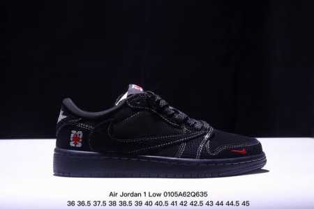 海外爆款限量发售！公司级 Travis Scott X Fragment Design X Jordan Air Jordan 1 Low Og Sp “古驰联 - 点击图像关闭