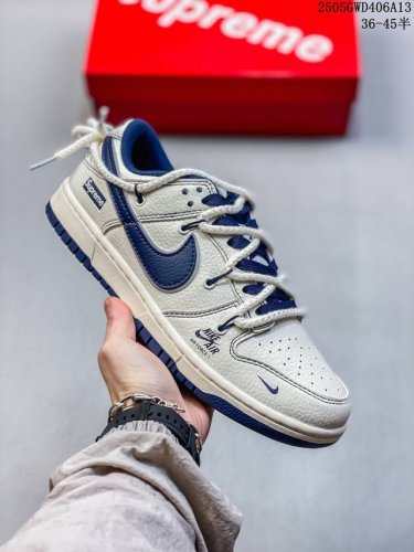 nike Sb Dunk Low“ Supreme联名 米蓝小标抽绳” 周年高端定制 低帮休闲板鞋 定制鞋盒 大厂纯原品质出货 超高清洁度 皮料切割干净无任何毛