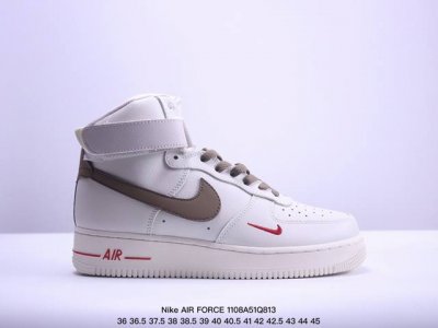 公司级Nike Air Force 1 High 原楦头原纸板 打造纯正高帮空军版型 专注外贸渠道 全掌内置蜂窝气垫 原盒配件 原厂中底钢印、拉帮完美 官方货号