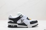 真标全新Lv路易威登Louis Vuitton Trainer Sneaker Low休闲运动文化百搭板鞋 尺码:40-45 Id:Jed129-Zjj